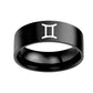 Twelve Constellation Rings Stainless Steel Male And Female Ring Rings