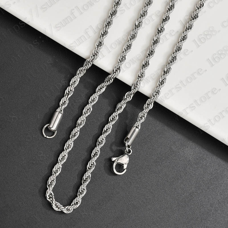 Stainless Steel Twist Chain With Chain Twisted Chain Multi-size