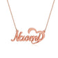 Personalized Name Rose Gold Clavicle Necklace