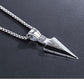 European America jewelry men stainless steel spear necklace with chain