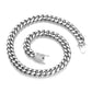 Stainless Steel Buckle Cuban Chain Necklace